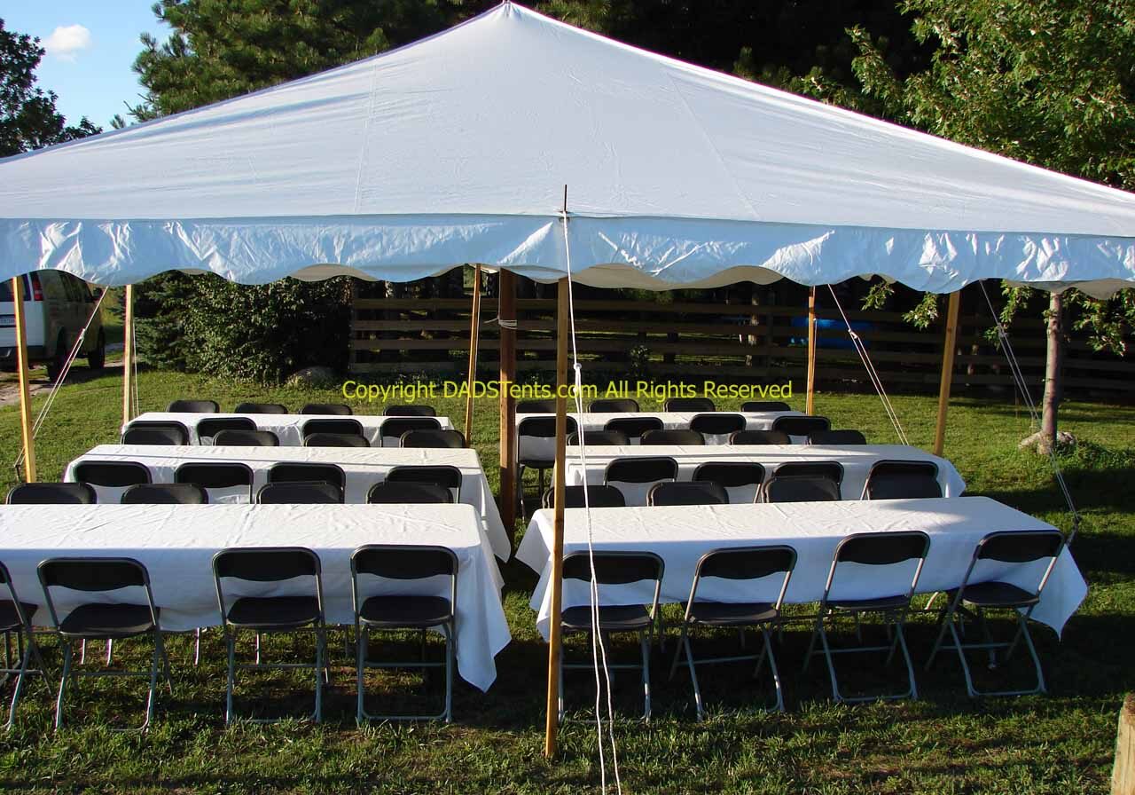 20 X 20 All White Tent